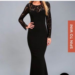 Lace maxi dress